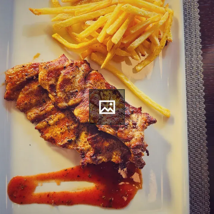 Grilled Meat with Fries