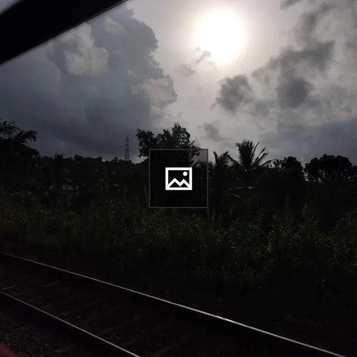 Indian Train at Dawn