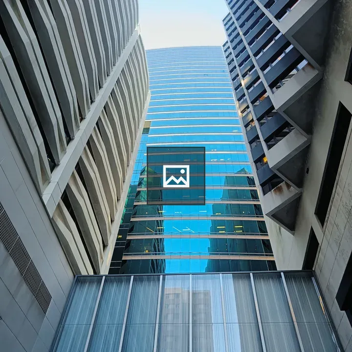Glass-front Building Looking Up