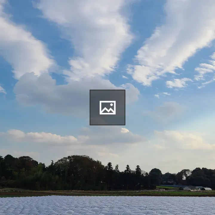 Cloud over farm garden