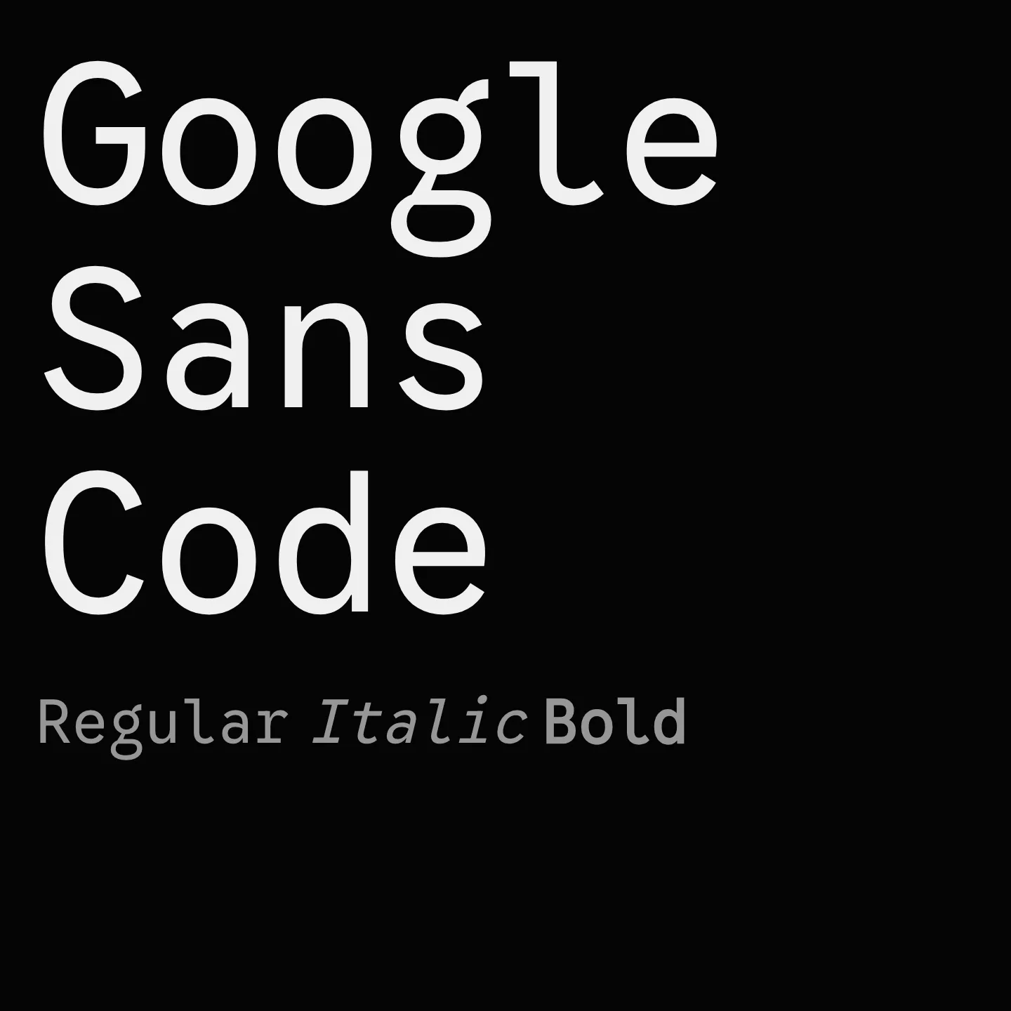 Google Sans Code