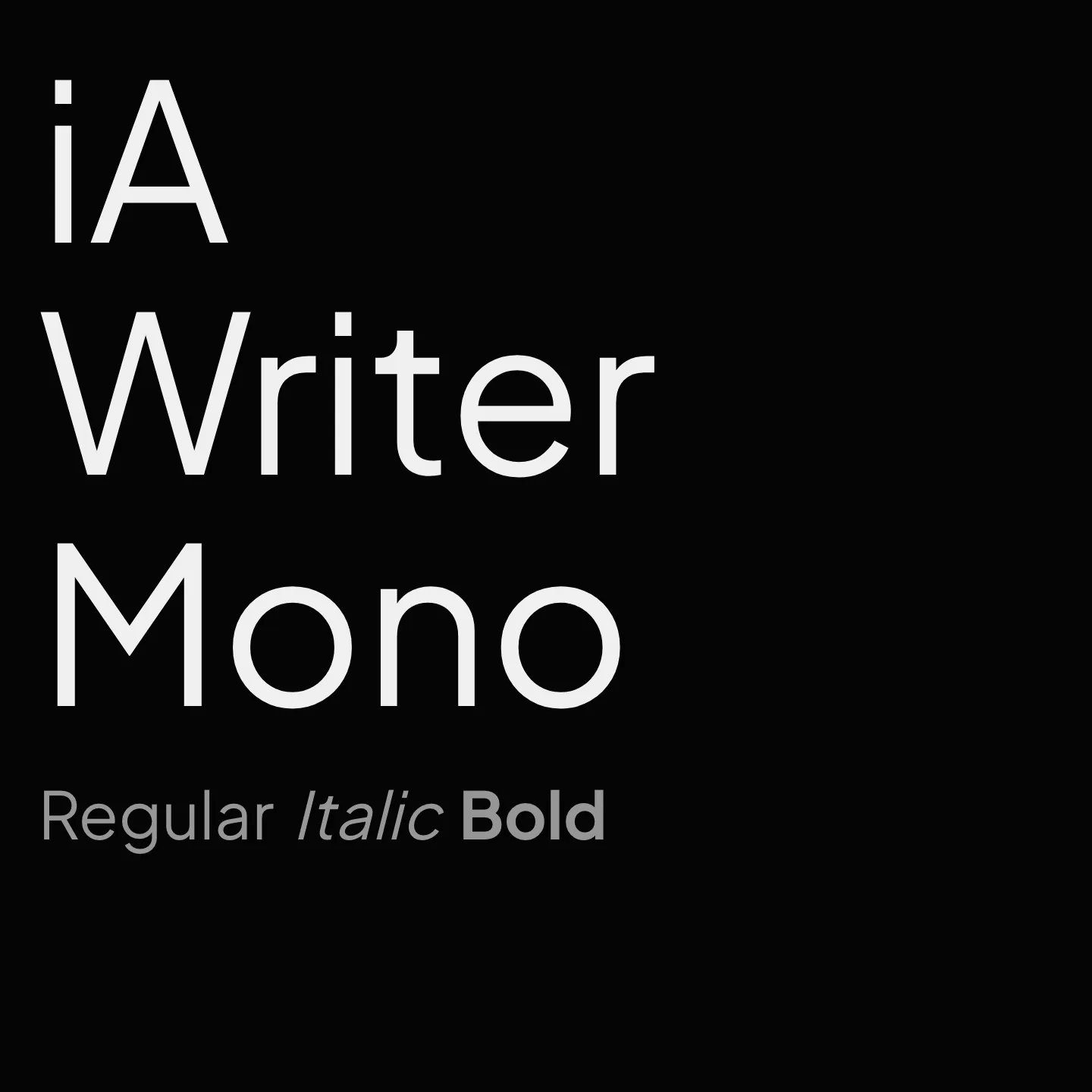 iA Writer Mono