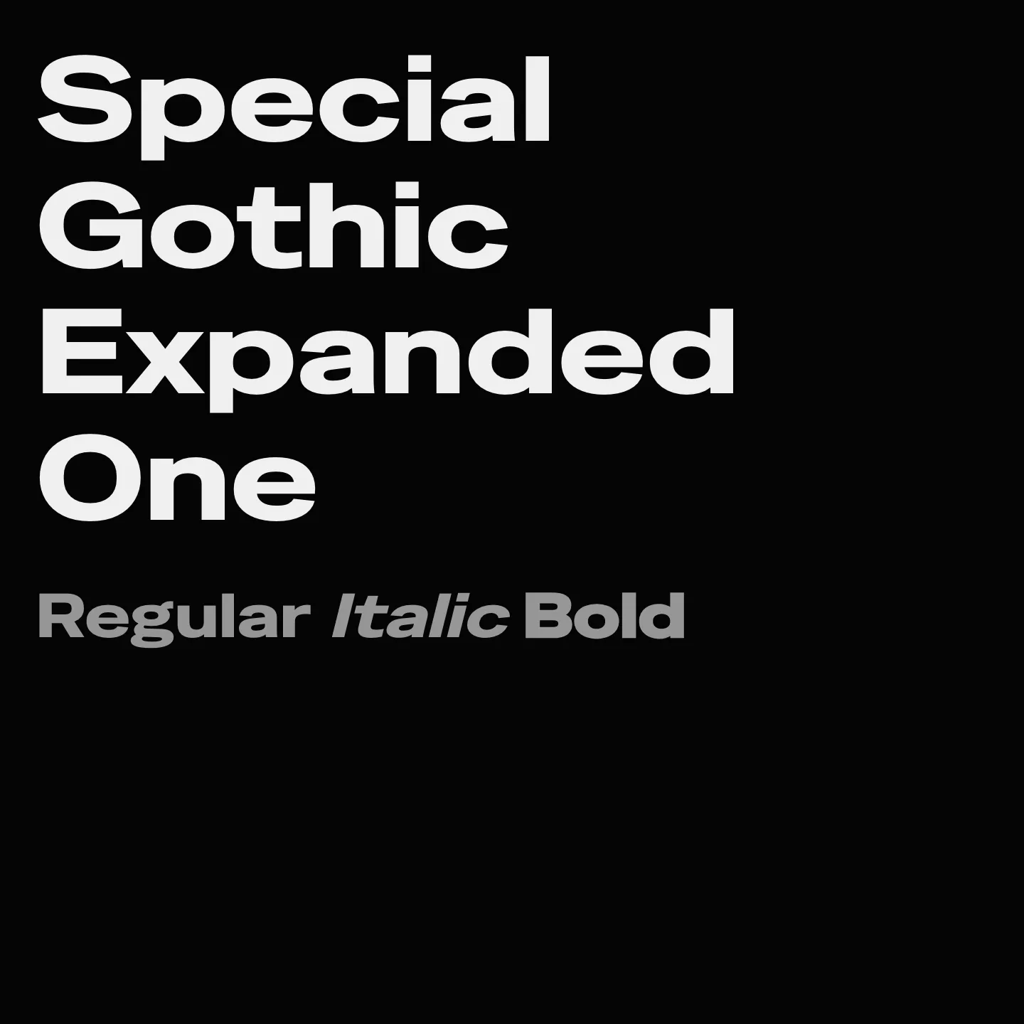 Special Gothic Expanded One