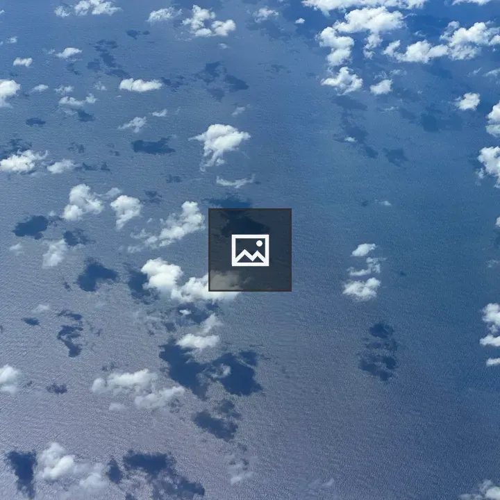 Clouds and shadows over sea