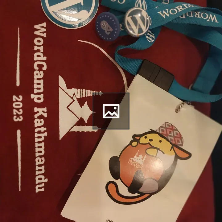 WordCamp Kathmandu swag