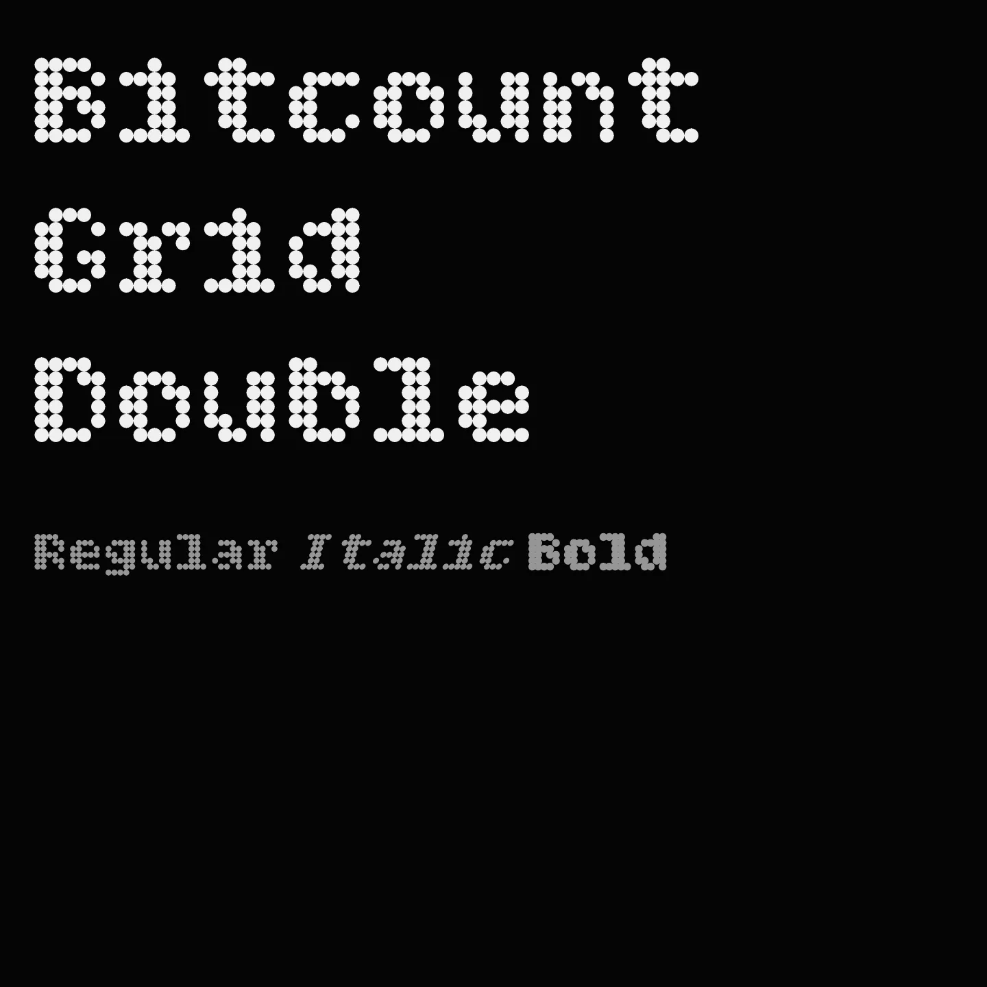 Bitcount Grid Double