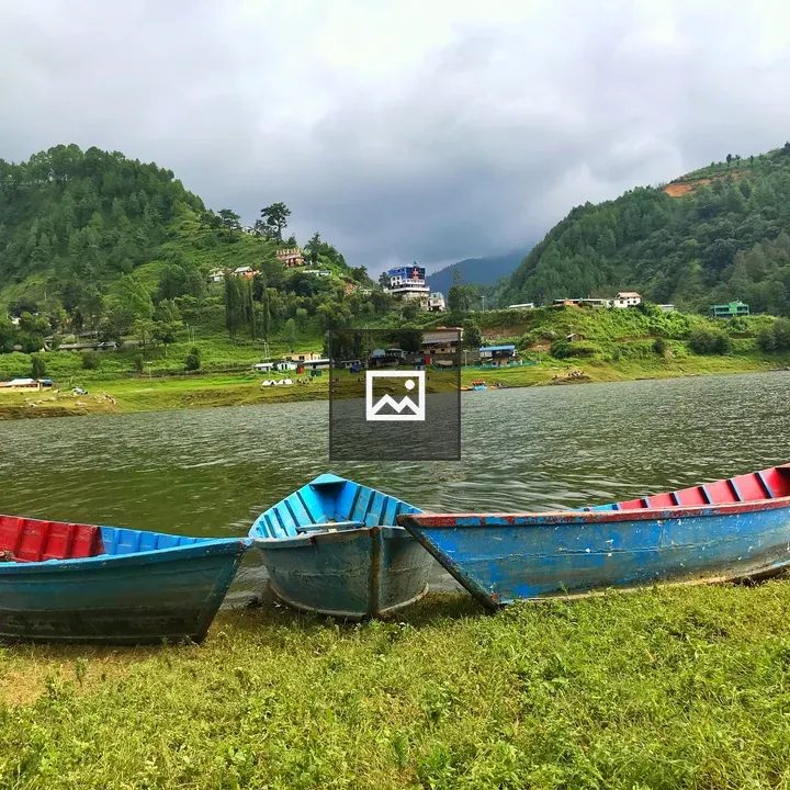 Boats by the Indra Sarovar Bank