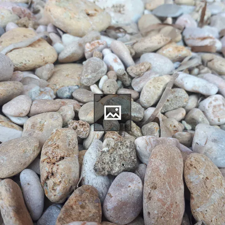 Close-up Sea Stones on Shore