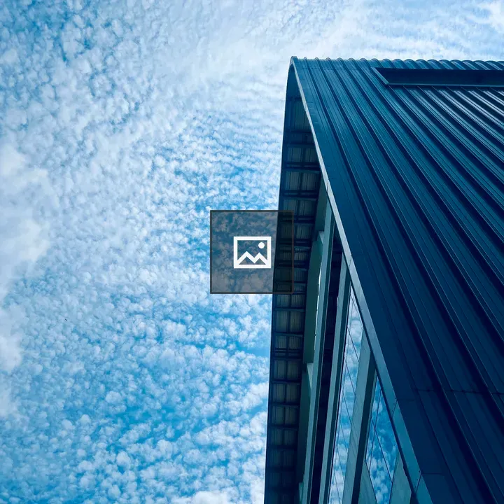 Corner of Modern Building with Reflective Windows