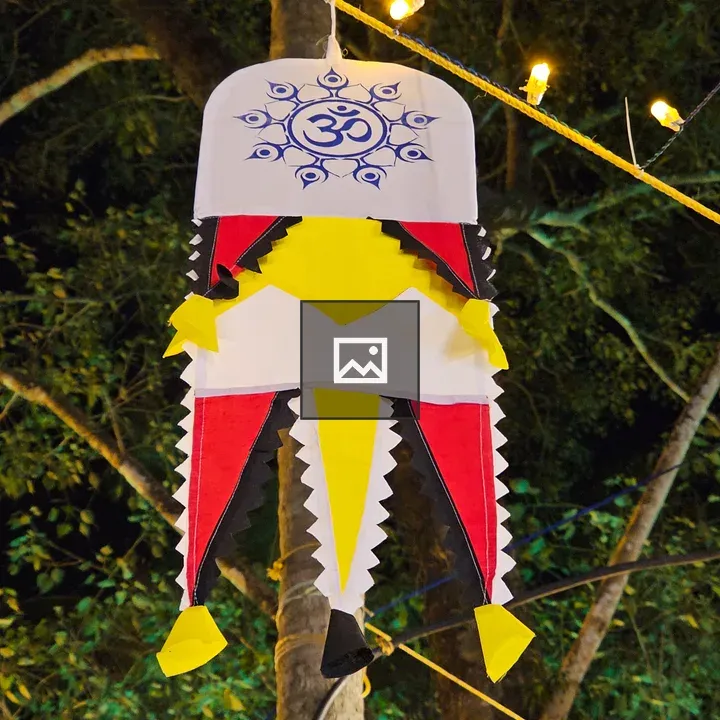Temple flag at festival