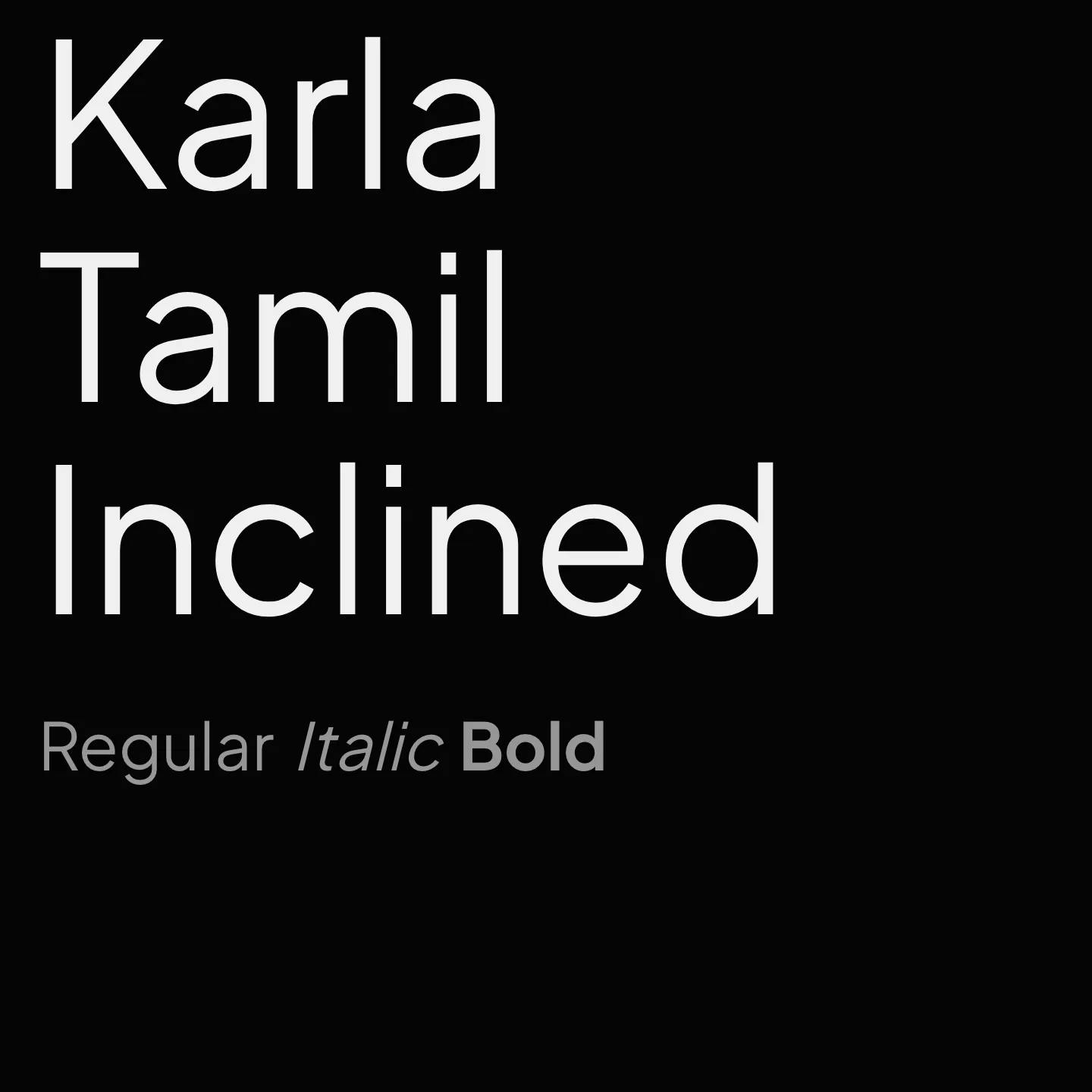 Karla Tamil Inclined