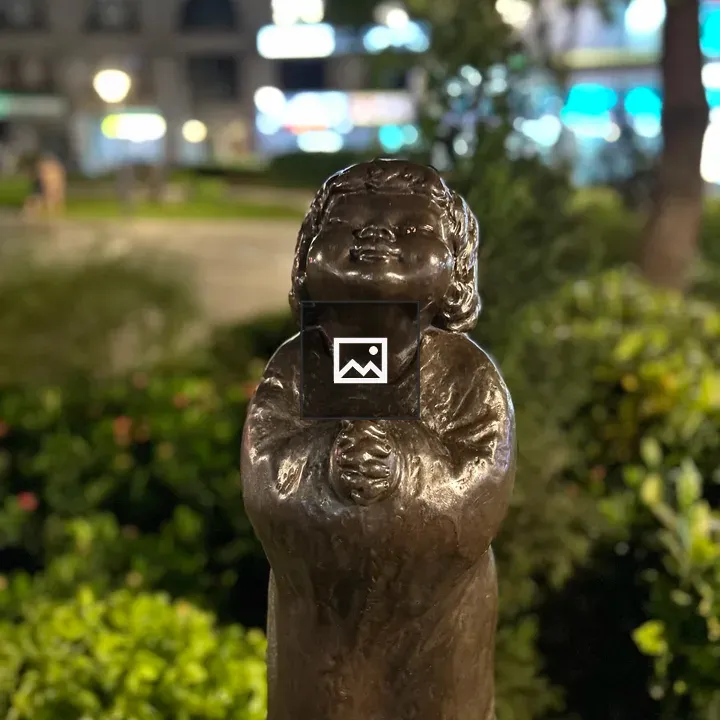 Bronze Child Statue Praying