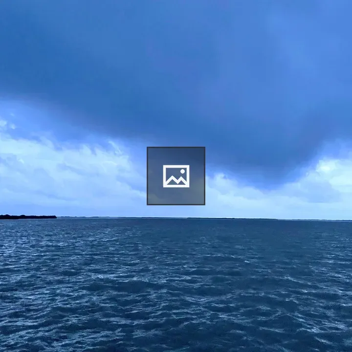 Sea and Raining Clouds