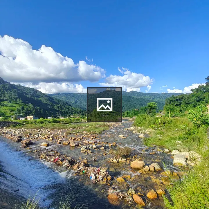 River Through Green Valley