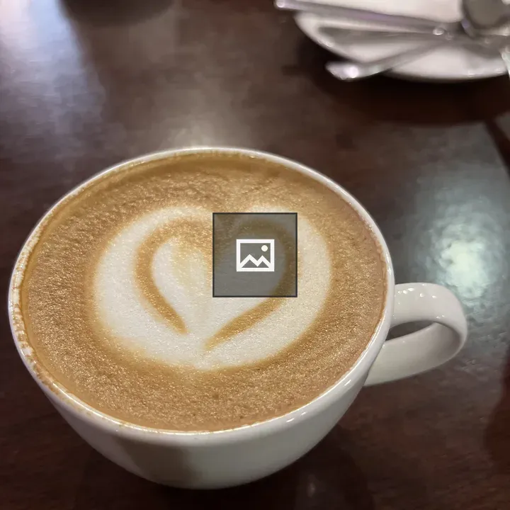 Cup of Coffee with Heart Art