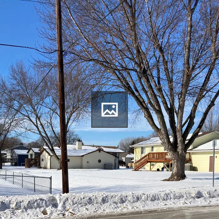 View from street in winter