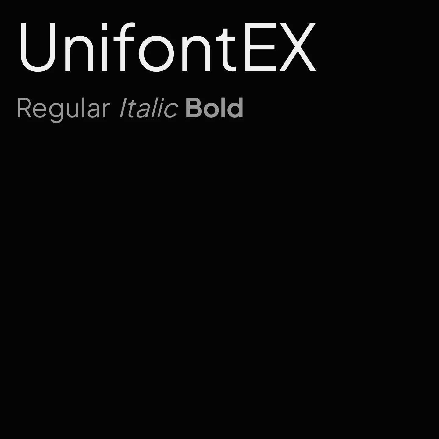 UnifontEX