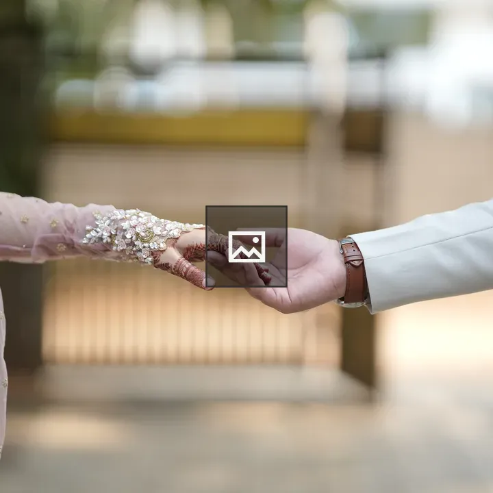 Wedding Moment Hands and Dress