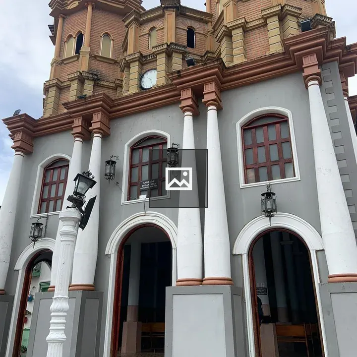 Ornate colonial church facade