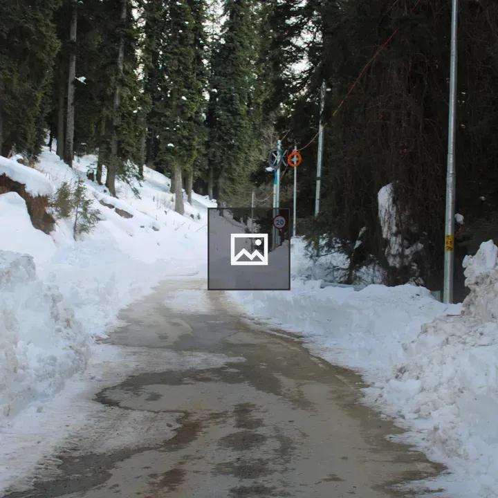 Snowy Mountain Walkway