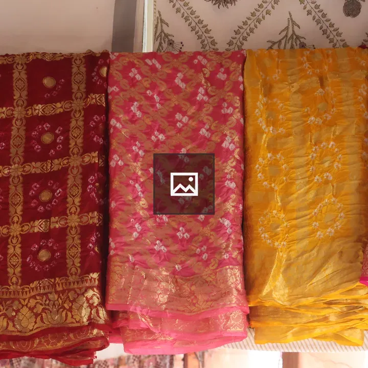 Row of Colorful Indian Textiles