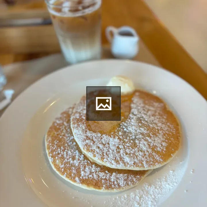 Pancakes with Butter and Coffee