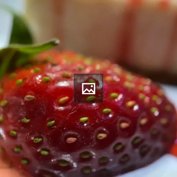 Strawberry seeds up close