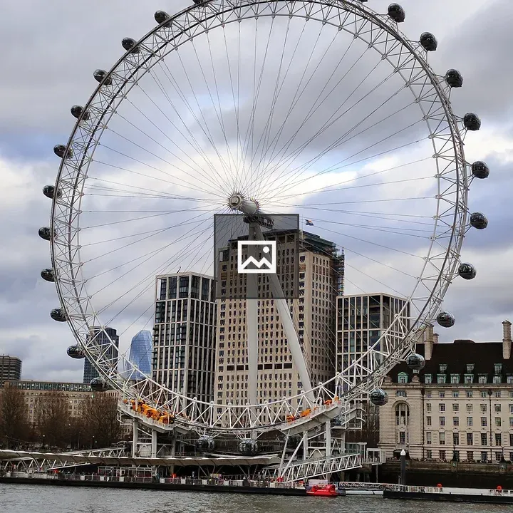 Ferris wheel by the river