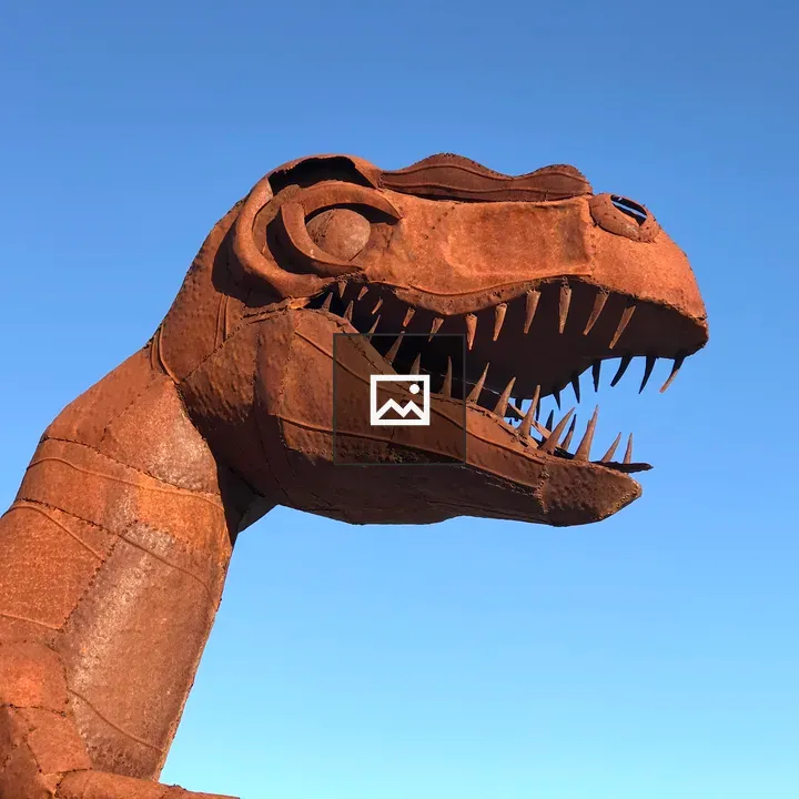 Rusty Metal T-Rex Dinosaur