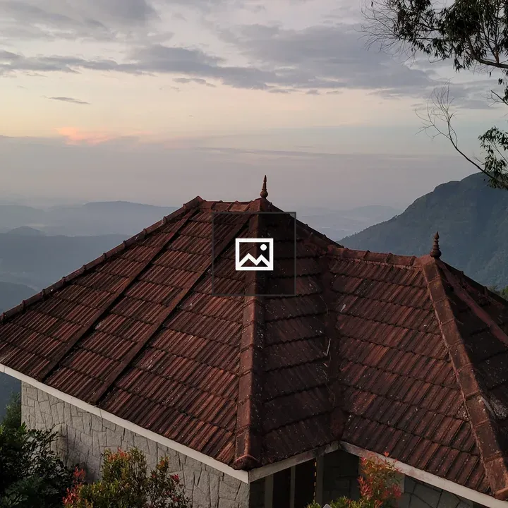 Sunrise from a hilltop cottage