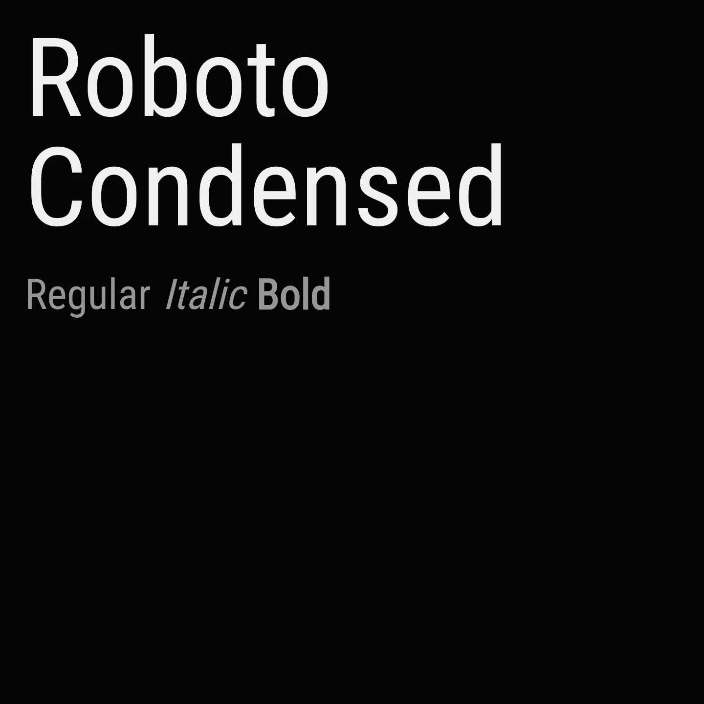 Roboto Condensed