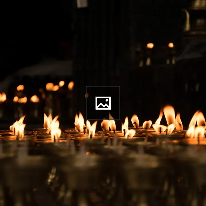 Prayer lights at Swayambhunath Stupa