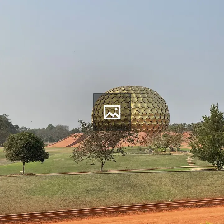 Matrimandir Golden Sphere Structure