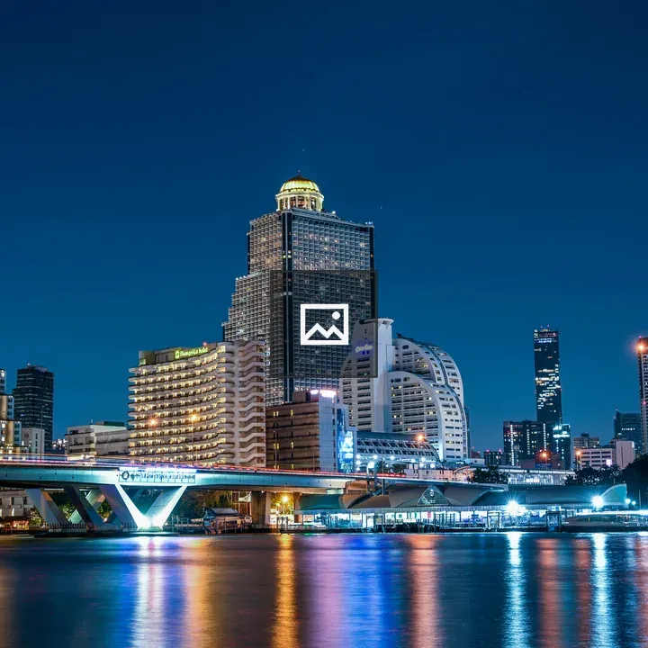 Bangkok Riverside at Night