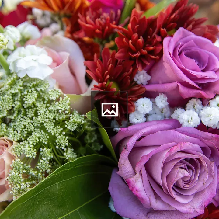 Close-up Bouquet with Roses