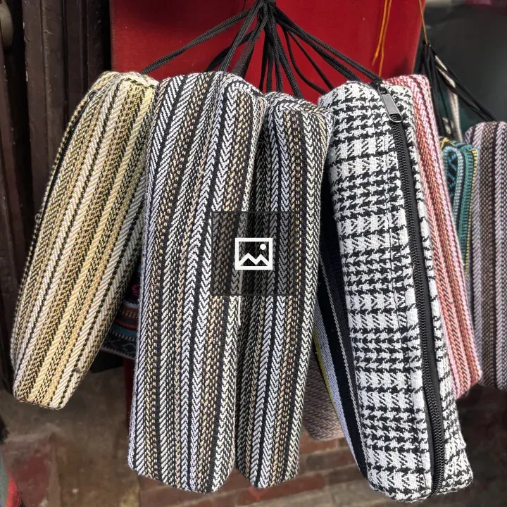 Hanging Fabric Pouches Display