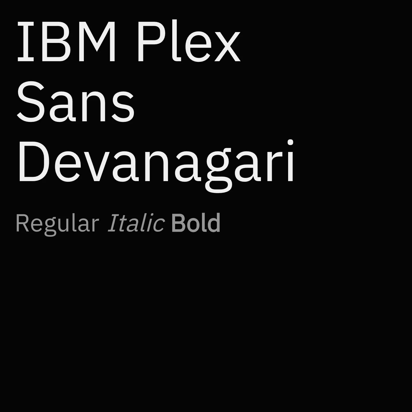 IBM Plex Sans Devanagari