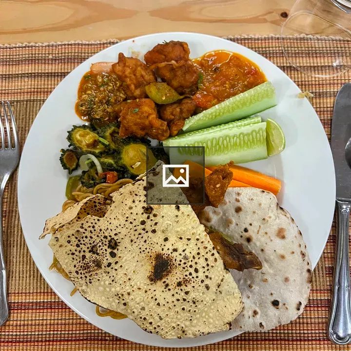 Food on a White Plate