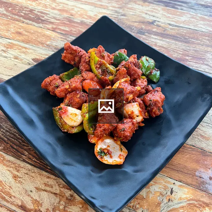 Spicy chicken chili plate
