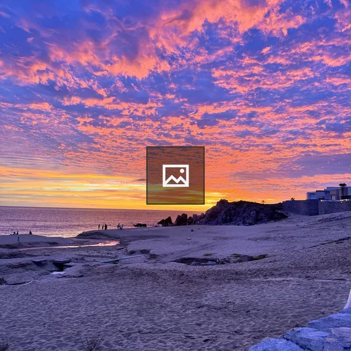 Sunset over Los Cabos coast