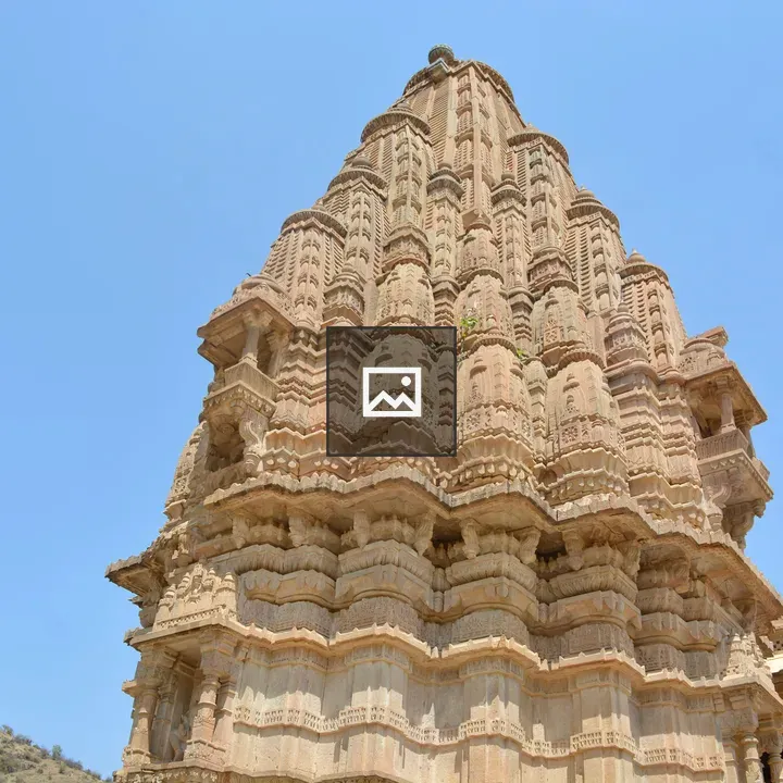 Temple carvings at Bangarh Fort