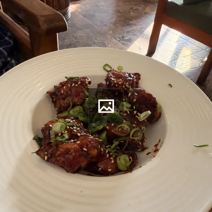 Chicken on white plate