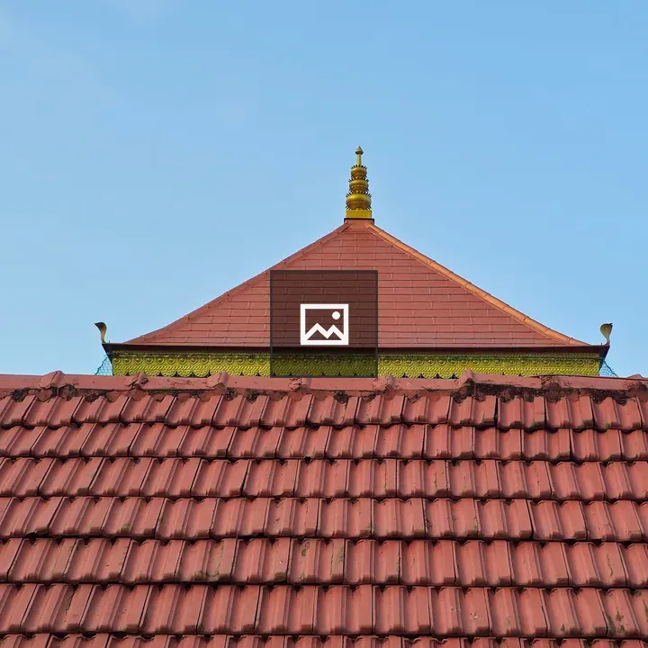Kerala Temple Roof with Finial