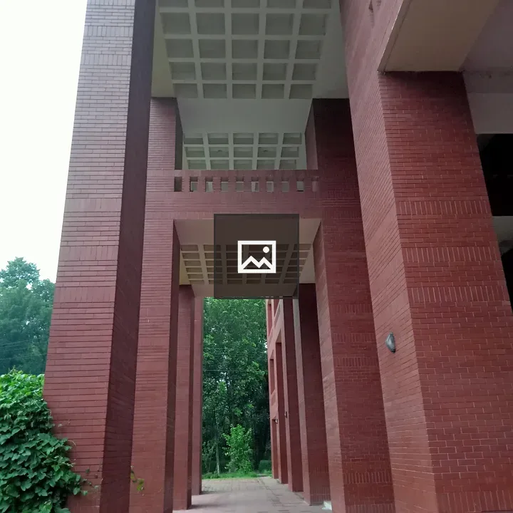 Red brick archway building