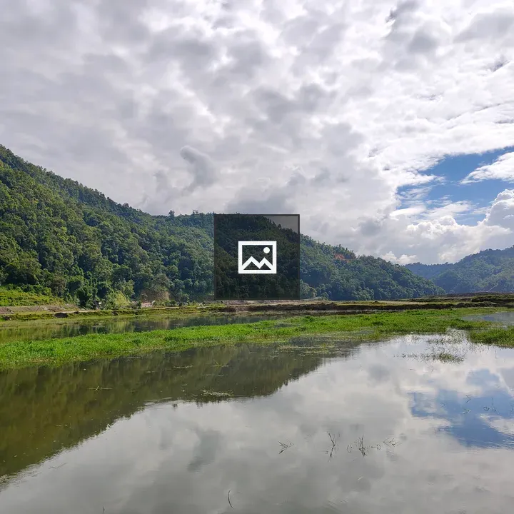 Serene Waterland with Hills