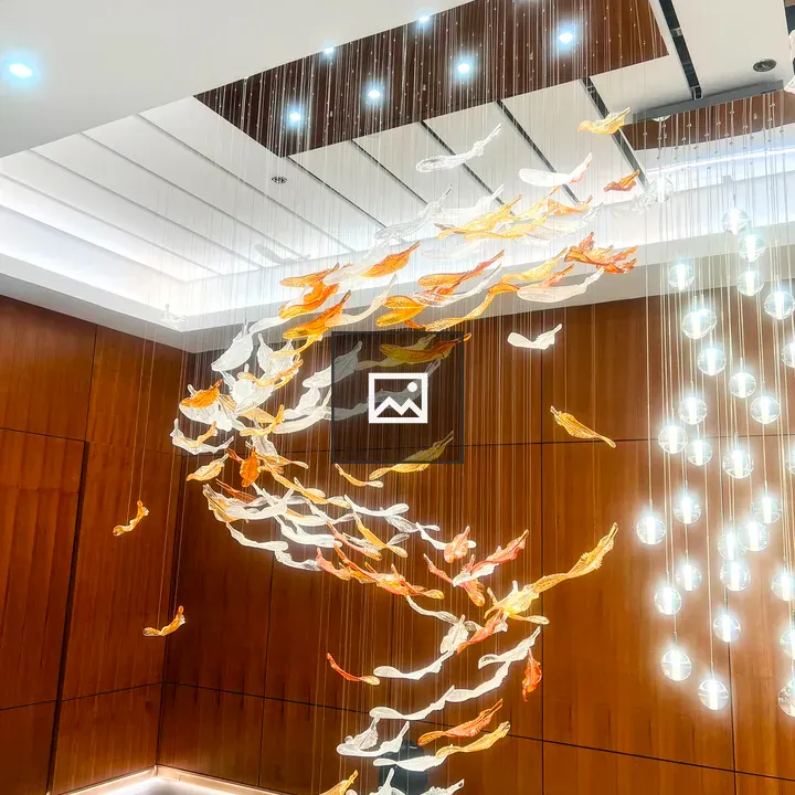 Large modern light installation