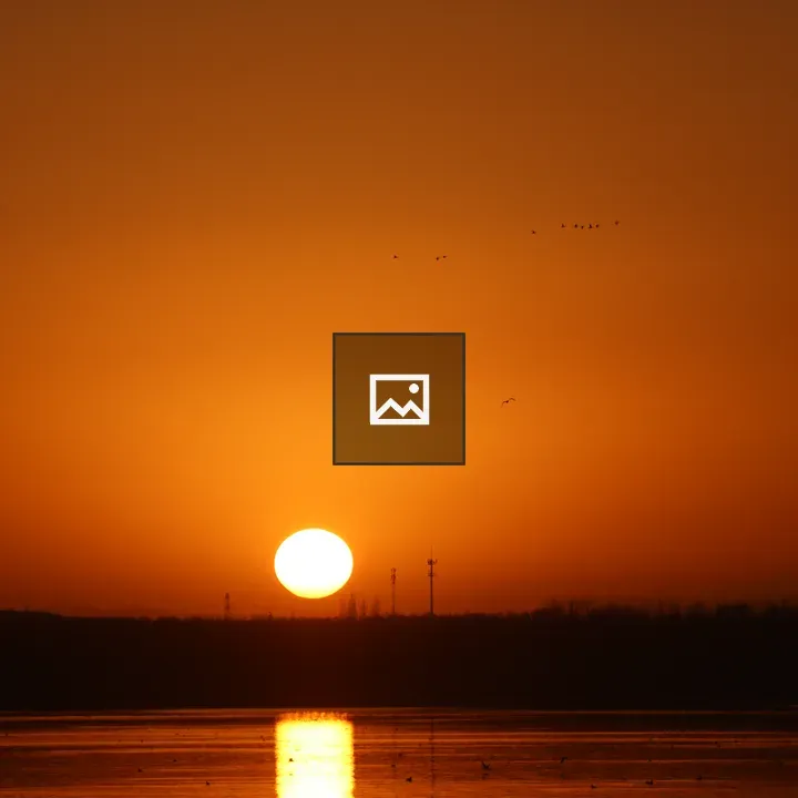 Sunset Over the Lake