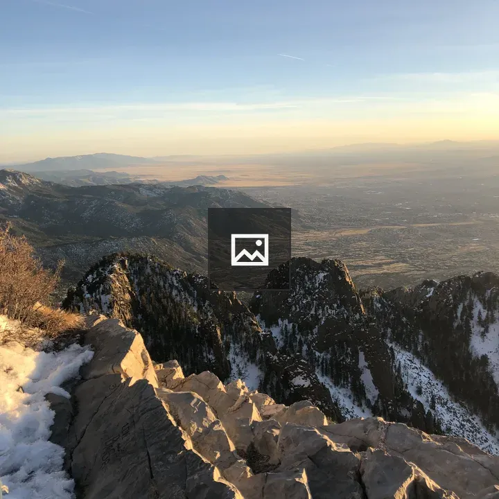 Mountain Landscape with Snow Patches