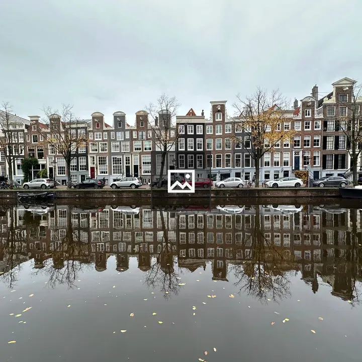 Amsterdam canal with canal houses