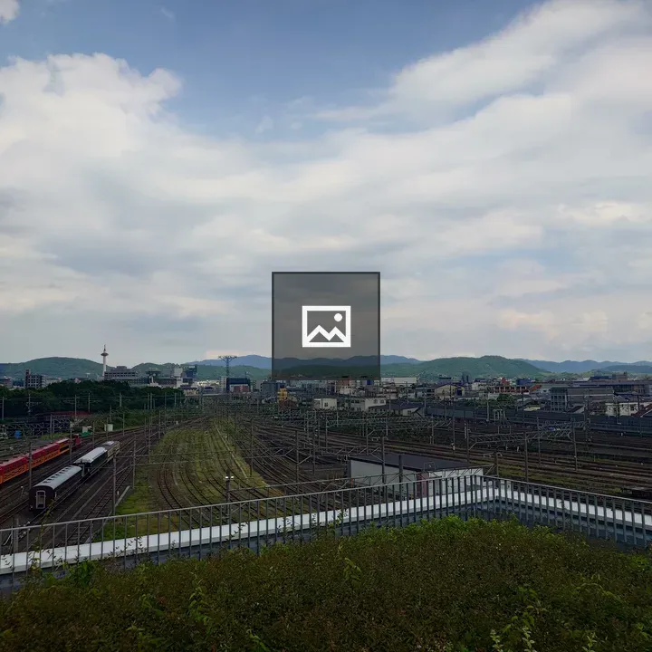 Railway yard toward Kyoto station